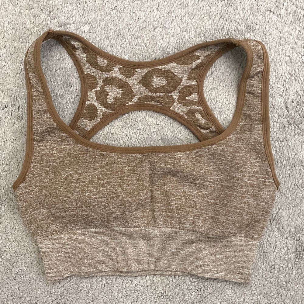 NVGTN Mocha Leopard Seamless Bra